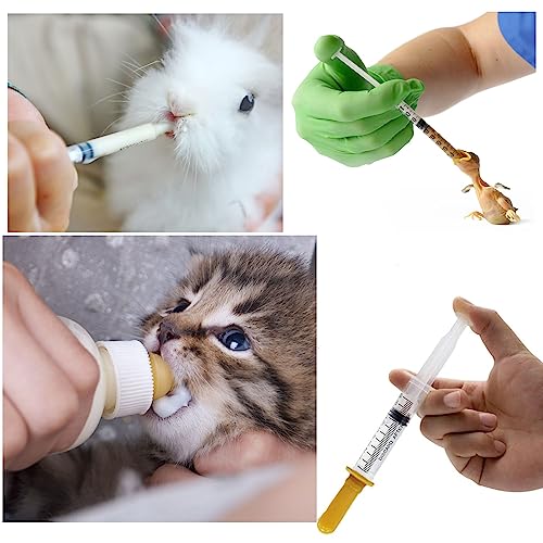 Aufzuchtflasche Haustier Hund Katze Kapsel Tablette Pillendose Druckknopf Pillendose Spritze Fütterung Gerät Sauger Nippel Feeder