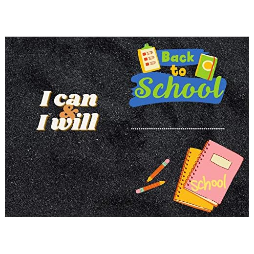 Composition Notebook: Back To School Notebook : ( I can I will ) (English Edition)