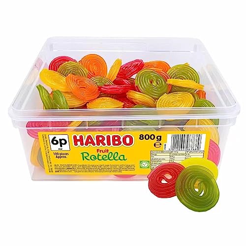 Rotella 6p Tub 800g - Classic Fruit Flavour Gums for Sweet Tub Delights