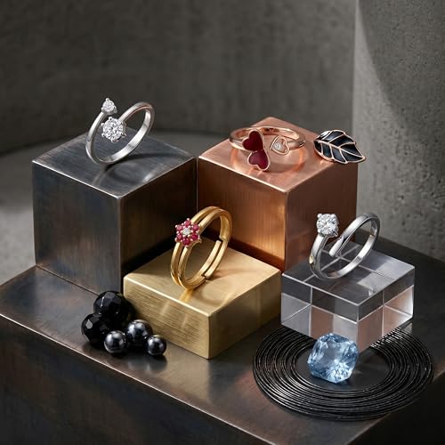 Image of Mahi Colorful Crystsal Studded Adjustable Finger Ring Combo for Women (PACO1105158PR)