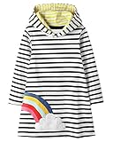 Langarm, Pull Over, Nettes Tiermuster, Blumendruck, Streifen Design, Nettes Blumenkleid im Frühling Sommer Herbst & Winter