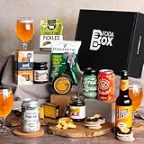 Ultimate Beer & Cheese Hamper | Includes 4 Craft Beers 330ml, Pale Ales, IPA, Amber Beer, Cheddar Cheese, Crisps, Crackers & Marmalade | Gift Hampers by FodaBox