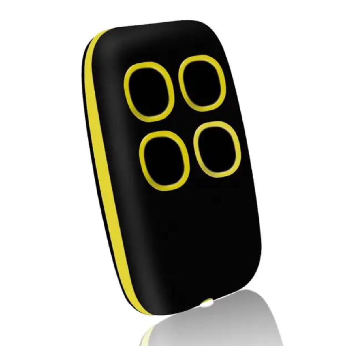 Telecomando Cancello Universali 4 in 1, Telecomando Rolling Code universale multifrequenza da 280 a 868mhz. Radiocomando Cancello programmabile Versione aggiornata con Lista compatibilità (Giallo)