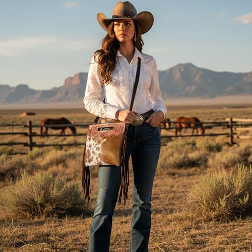 Image of Merbaa Women Natural Cowhide Leather Crossbody Sling Bag With Adjustable Detachable Strap | Shoulder Bag | Handbag