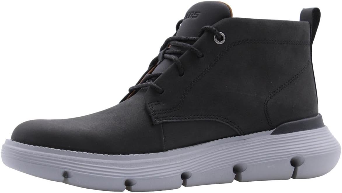 Skechers USA Men's Men's Garza-Fontaine Chukka Boot, Blk, 8.5