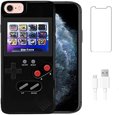 Swdan Custodia Gameboy Protettiva con 36 Piccoli Giochi Display a Colori, Custodia per Videogiochi per iPhone 11 Proteggi Schermo iPhone 11 Gratuito