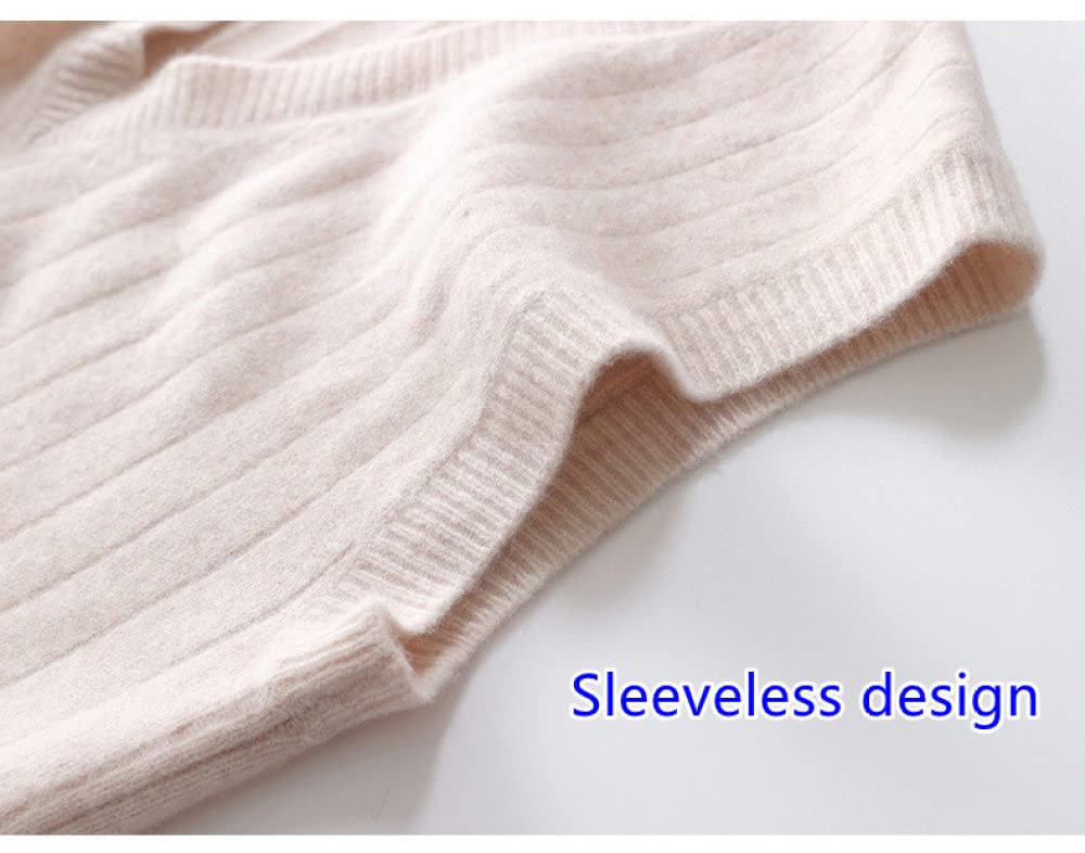 Donna Gilet Lavorato A Maglia,Gilet Lavorati A Maglia Da Donna Blu Navy Tinta Unita Scollo A V Allentati Gilet Lavorati A Maglia Maglioni Senza Maniche Casual Autunno Inverno Senza Maniche Maglione