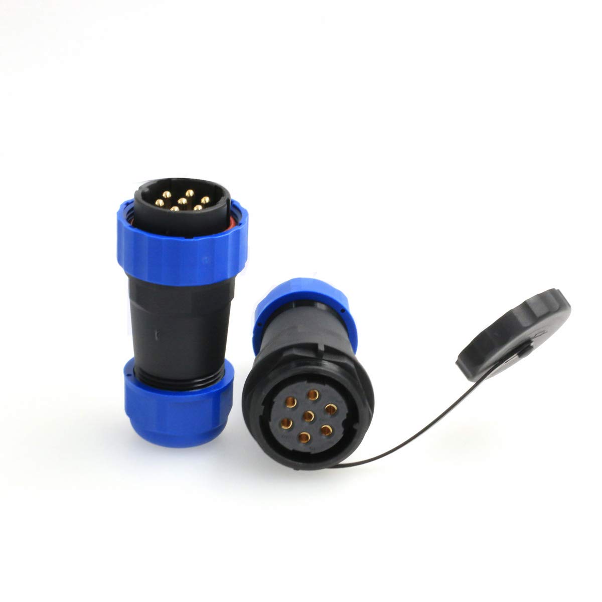 DRRI HE29 7pin 28mm Automotive Plastic Waterproof Male Plug Electric Female Socket Connector (7 pin)