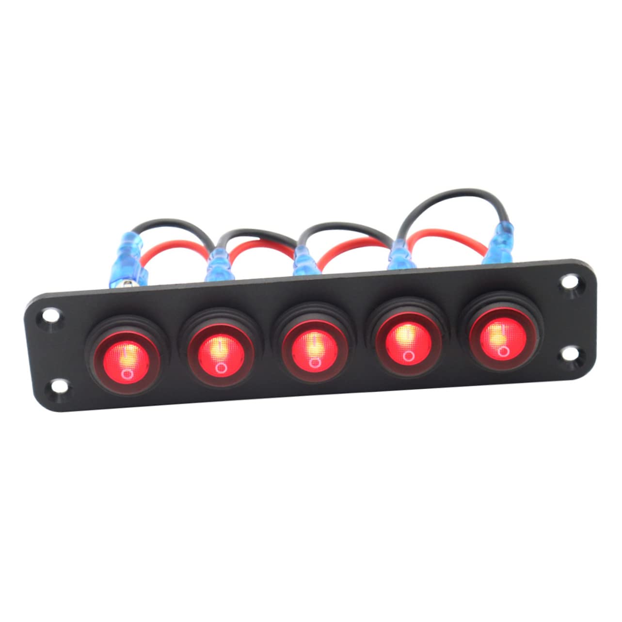 Gatuida 2piezas Panel De Interruptores Gang Para Vehículos Indicador Led Interruptor De Diseño Práctico Para y Automóviles