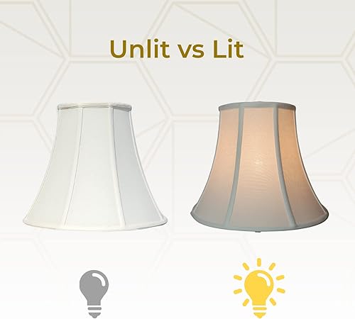 Vista 24 de Royal Designs, Inc. True Bell - Pantalla básica para lámpara Negro - 2 Pack