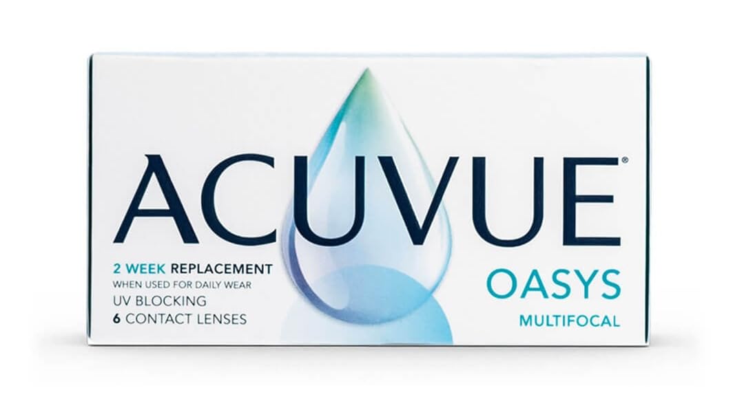 ACUVUE OASYS MULTIFOCAL - Lenti a contatto quindicinali per la presbiopia - Protezione UV;-3.75 diottrie; BC 8.4; DIA 14.30; ADD Medium; 6 lenti
