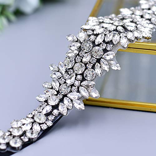 Topqueen damesceintuur met glanzende strassteentjes en kraaltjes, ideaal voor trouwjurken - Image 7