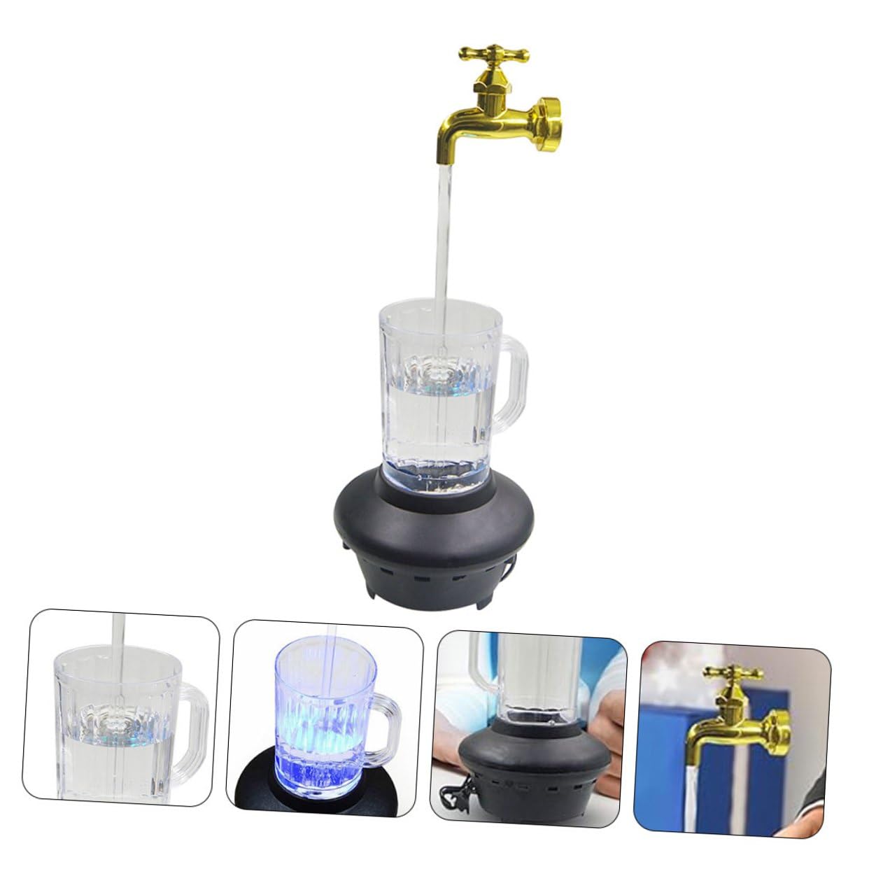 Wasserhahn mit Stabilem Design Unsichtbarer aus Kunststoff Brunnen Dekorativer und Kreatives Geschenk zur Gartendekoration zum Einzug für Kinder