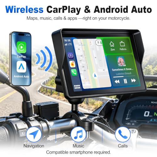 YZW 5-Inch IP69K Motorcycle GPS