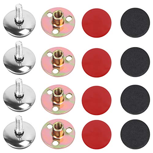 Veemoon Ferramenta de parede de cama autoadesiva ajustável 12 peças atuador cabeceira sofás quarto m