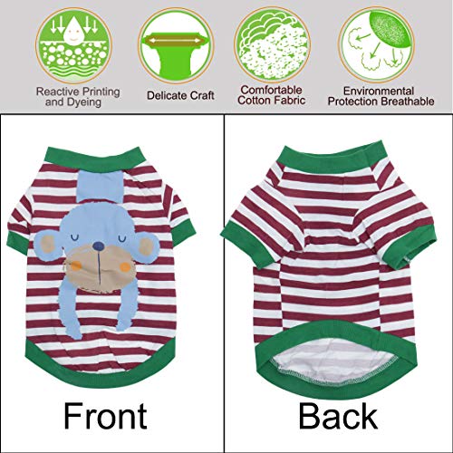 Camiseta para perro de algodón uxcell talla S miniatura 4