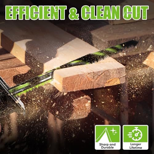 Image of 9.5-Inch 6-Piece Wood Pruning Reciprocating Saw Blade Set | 5 TPI,CR-V Steel, Extended Blade, Universal Shank for Tree Trimming, Wood & Plastic Pipes Cutting, Storage Box