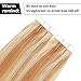 Tape in Hair Extensions Human Hair 20 inch 50g/pack 20pcs Seamless Skin Weft Remy Straight Hair P27/613# Strawberry Blonde