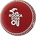 KOOKABURRA Star Softa Ball Junior Cricket Ball – Red | 142g Match Weight | Semi-Soft Ball with Real Seam | Ideal for Kids Training & Practice