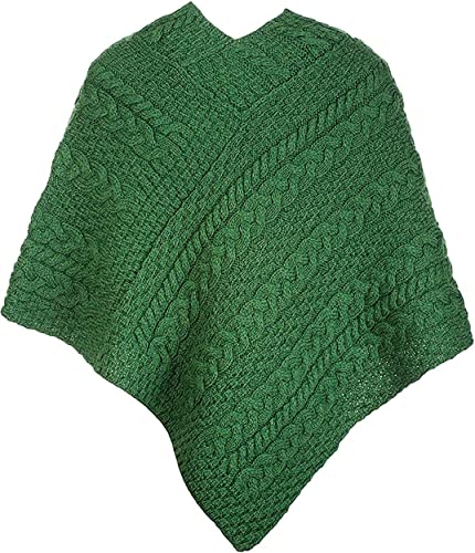 Image of Irish 100% Merino Wool Poncho for Women Made in Ireland