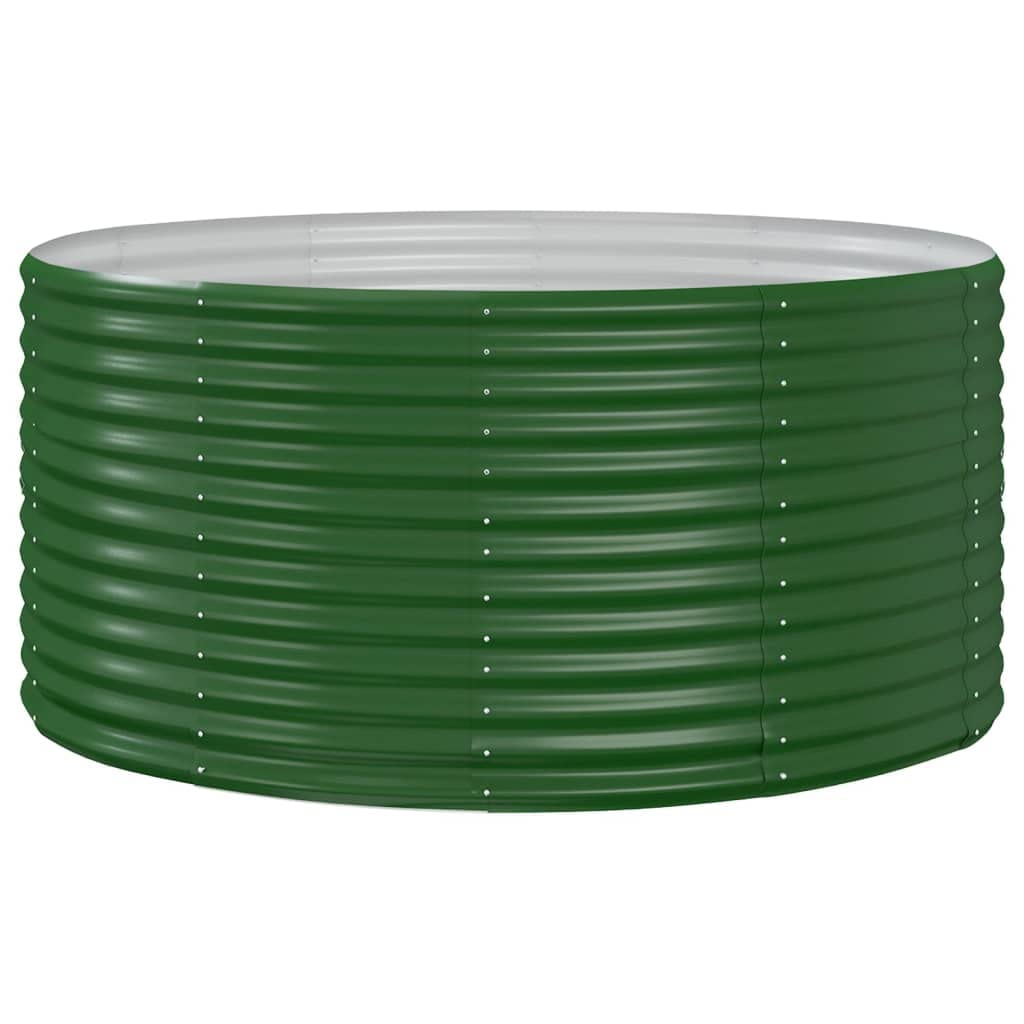 puraday Hochbeete Für Garten 140x140x68 cm Pflanzkübel Gemüsebeet Kräuterspirale XXL Grün