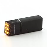 Mini Amber Flashlight (9V-Battery)