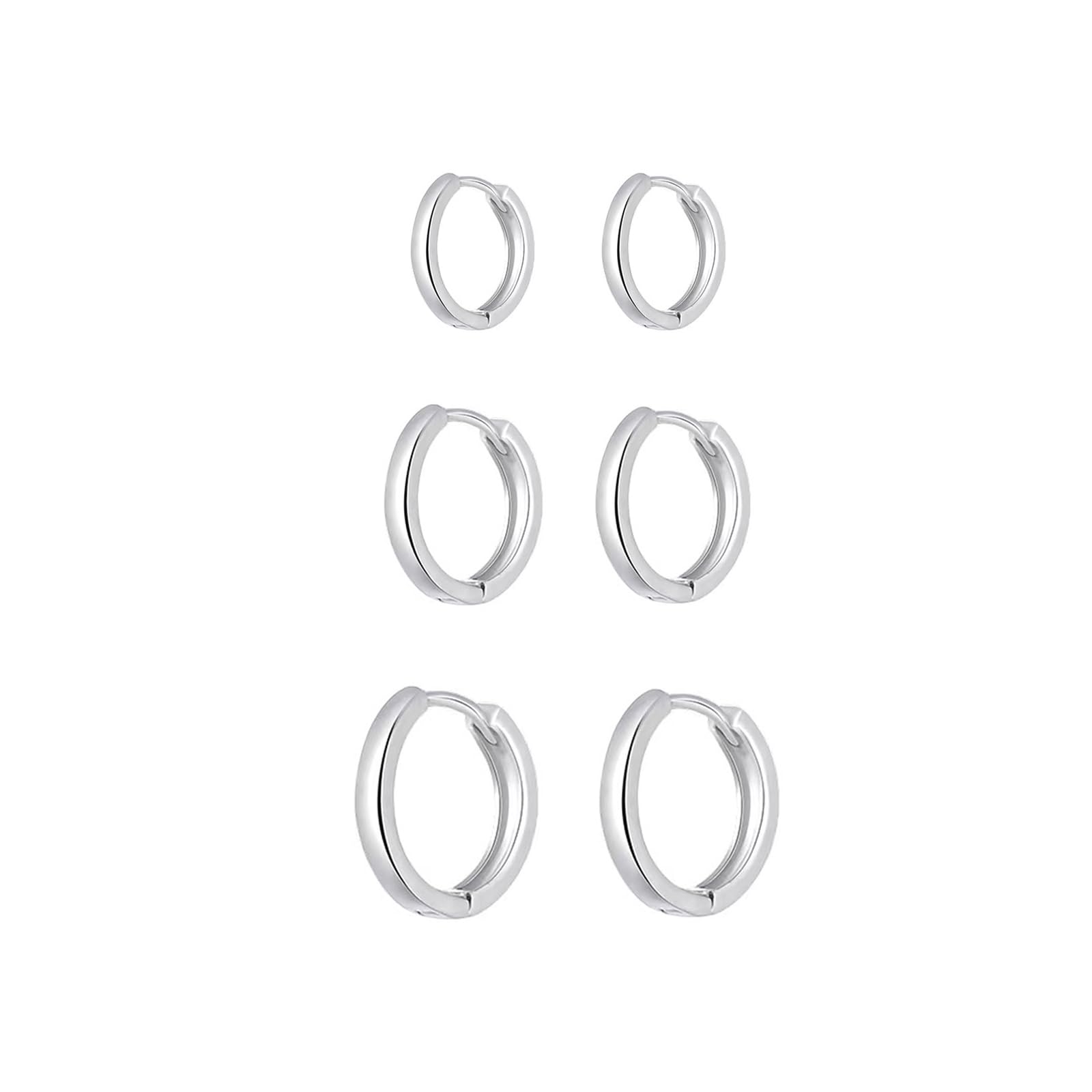 Orecchini Donna Argento 925 Orecchini Brillantini Punto Luce,5 Paia Orecchini Aanallergici Donna Set Orecchini Donna Argento per le Donne Ragazze