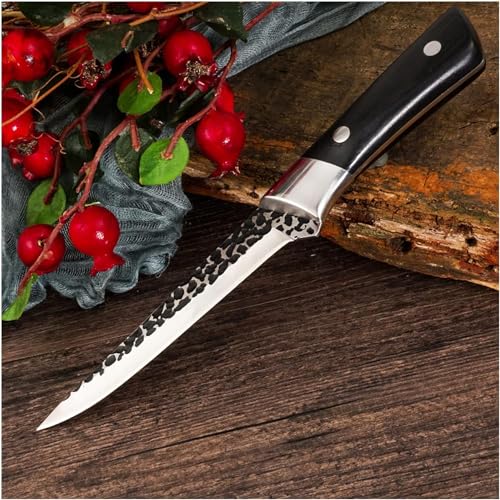 Image of Machado Serbian Chef Knife - High Carbon Clad Steel Usuba Butcher Cleaver, Full Tang Kitchen Chef Knives - Ideal Fathers & Mothers Day Gifts