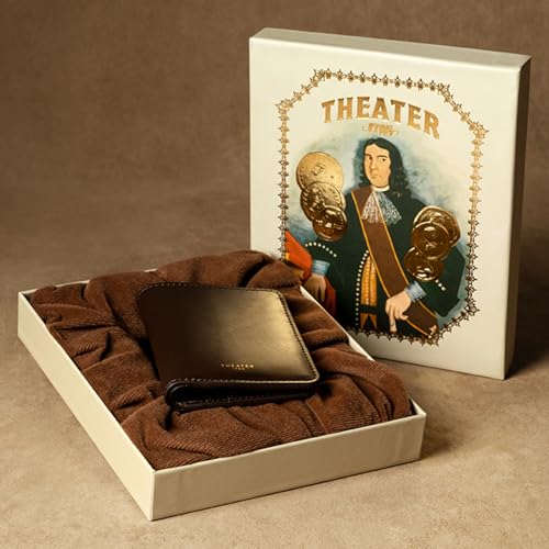 Image of Theater 1705 Men's Wallet | Slim Faux Leather Bi-Fold Wallet for Men with Multiple Card Slots & Cash Compartments | Everyday Minimal Wallet