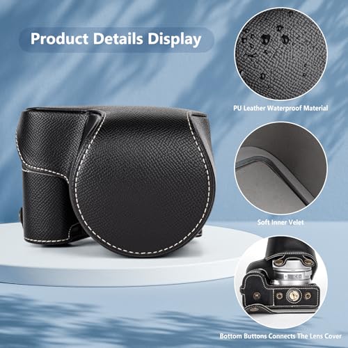Funda para Cámara Sony ZV-E10 II de Cuero PU Negro miniatura 5