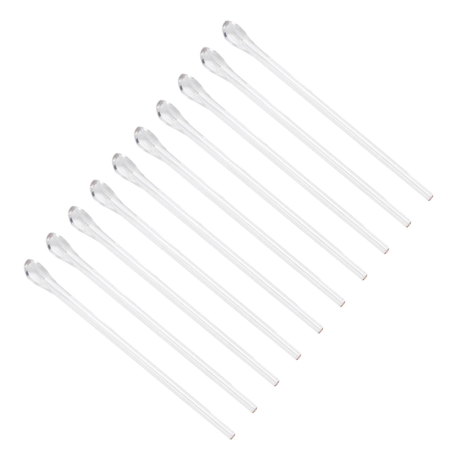 POPETPOP Embouts de Branches Flexibles pour Lunettes 10 Pièces en Silicone Transparent Coussinets Confortables pour Branches Fines et Usage Quotidien