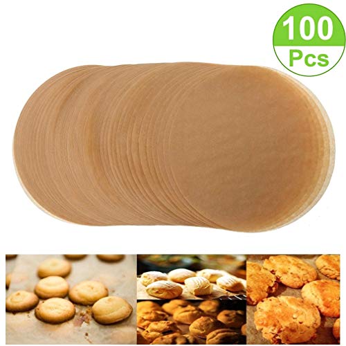 Unbleached Parchment Paper Cookie Baking Sheets,8 Inch Premium Brown Non-stick Parchment Paper Liners