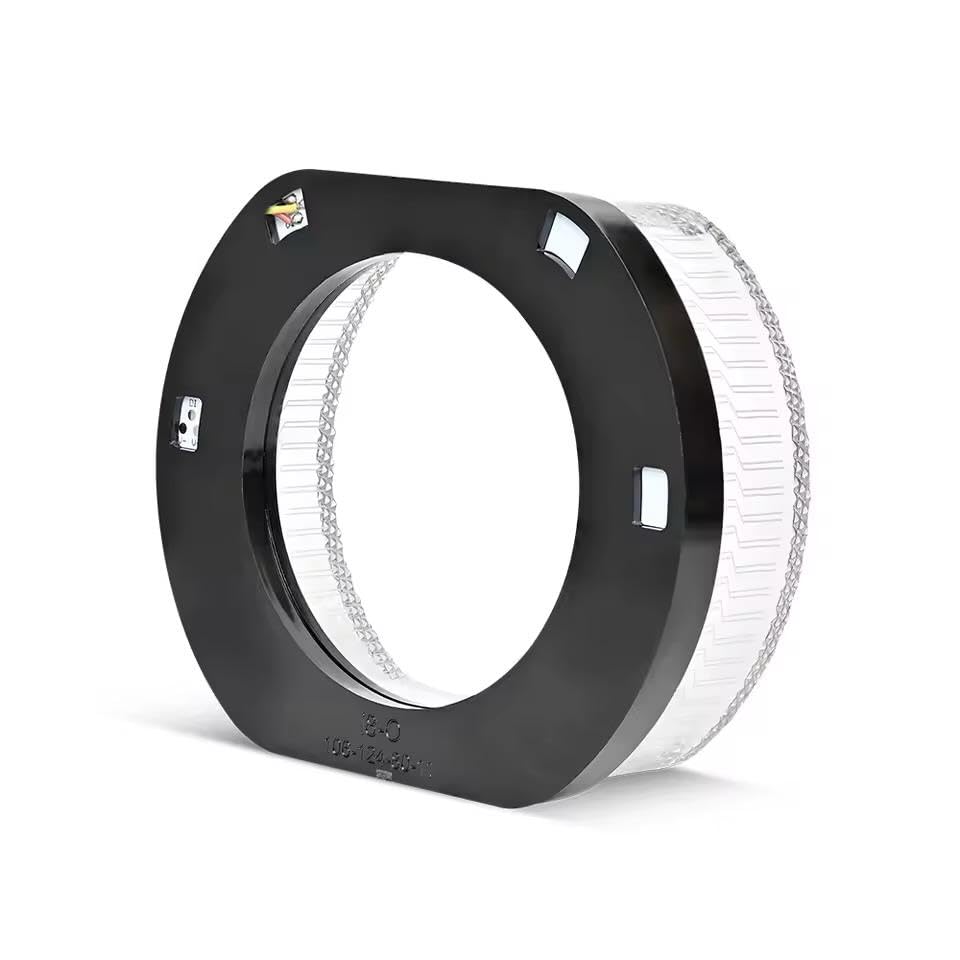 Image of AutoBizarre 2Pcs 3 Inch LED Angel Eyes Halo Ring Headlight Shrouds Cover Mask 5D Crystal RGB DRL Lights with Mobile Application Control for All Cars, Vans, SUVs, etc (O)