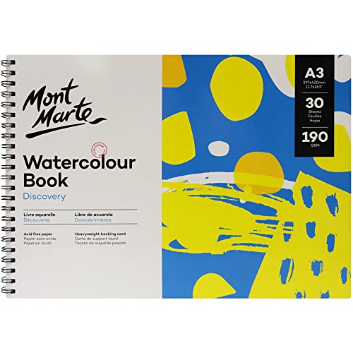 Carnet d'aquarelle A3 papier absorbant 190g pour lavis fluide