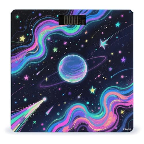 Báscula digital de baño Starry Cosmos LCD 400 lb