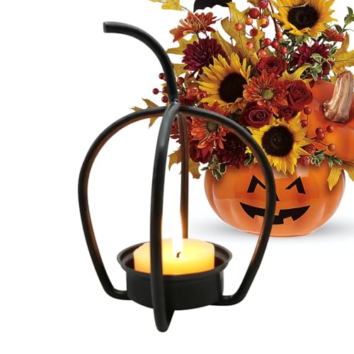 Soporte para Velitas De Halloween,Soportes para Velas Decorativos De Acción De Gracias | Soporte Decorativo para Velas en Porche Mesa Recepción de Hotel Banquete Fiesta