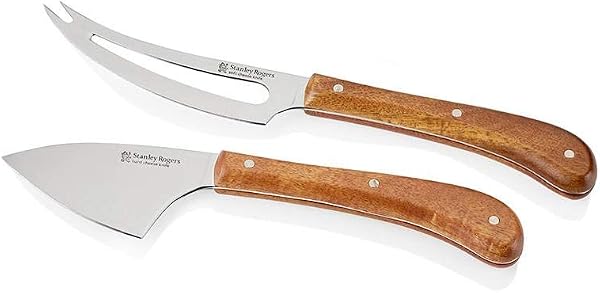 Stanley Rogers Pistol Grip Acacia 2-Piece Cheese Knife Set