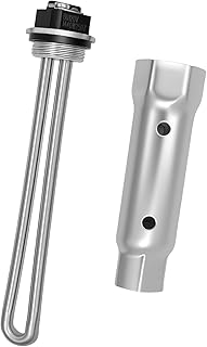 520900 RV Water Heater Element with 1-1/2" Element Wrench Kit for Suburban SW Series, 120V 1440W Screw-in Heating Element Replaces 232794, 520789, Fits SW6DE, SW10DE, SW12DE, Camper Maintenance Set