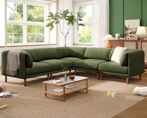 Cloud Modular Sectional Sofa,Sectional Couches for Living Room,Green