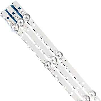 LED Backlight Strip Compatible with UN43J5202 UE43J5202 UE43J5202AU UE43J5272AU GC43D08-ZC22AG-13 14 15 17 23 HV430FHD-NLA Color 3 Pieces 1TV