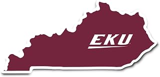 Desert Cactus Eastern Kentucky University Sticker EKU Colonels Vinyl Decal Laptop Water Bottle Car Scrapbook (State Border Sticker)