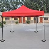 M.J COMFY-LIFE 4PC Gazebo Leg Weight Bag 200X45mm Round Tent Leg Base Weight Bag Detachable Umbrella Base Weight Black 9KG for Patio Beach Outdoor Flagpole - Image 4