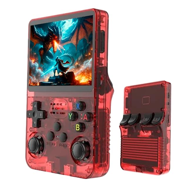 Image of NextTech R36S Retro Handheld Gaming Console 2026, 3.5 Inch HD Screen, Portable Mini Game Player with Built-in Classic Games, Pocket Gaming Device for Kids, Adults & Travel