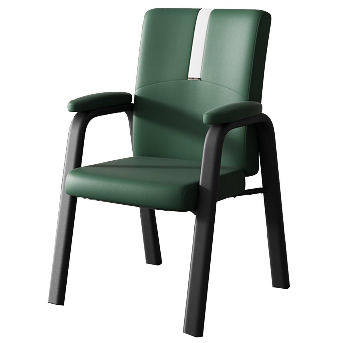 Ergonomischer Bürostuhl Mit Armlehnen Gästestühle Mit Metallgestell Für Den Warteraum Zu Hause Bürostühle Für Konferenzräume Sofa-Sessel Lesesessel Für Das Wohnzimmer(Groen)
