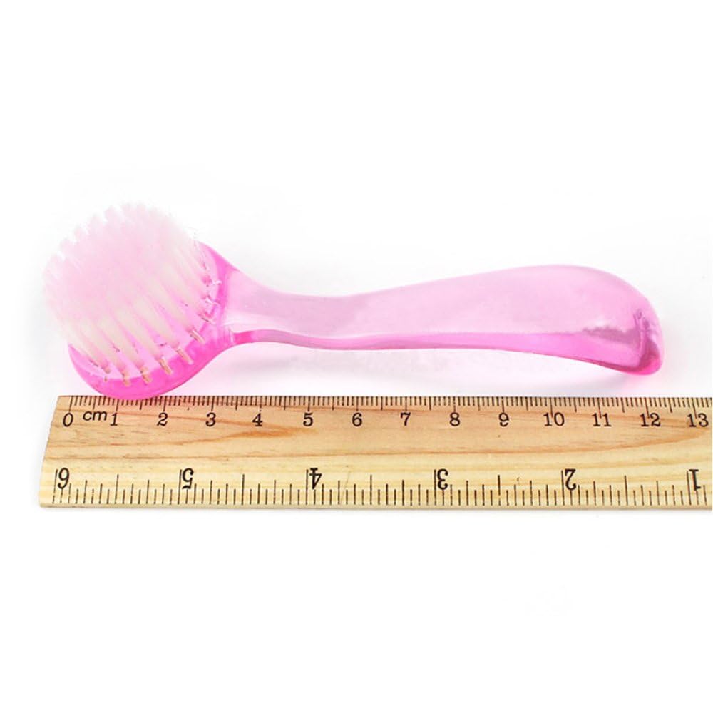 maniglia nail art spazzola di pulizia set manicure unghie e piedi scrubbing Cleaner e vestiti scarpe spazzole 6pcs