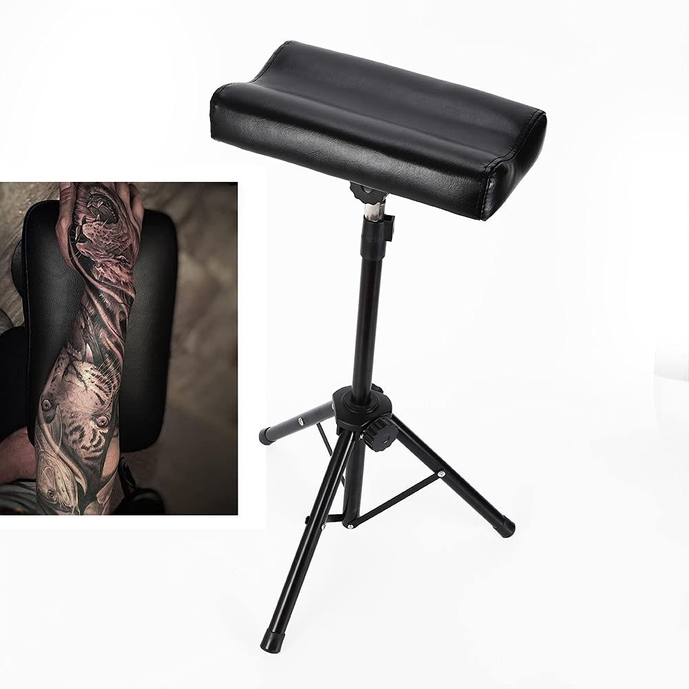 Bracciolo pieghevole per tatuaggio, supporto per gambe, altezza regolabile, 70-100 cm