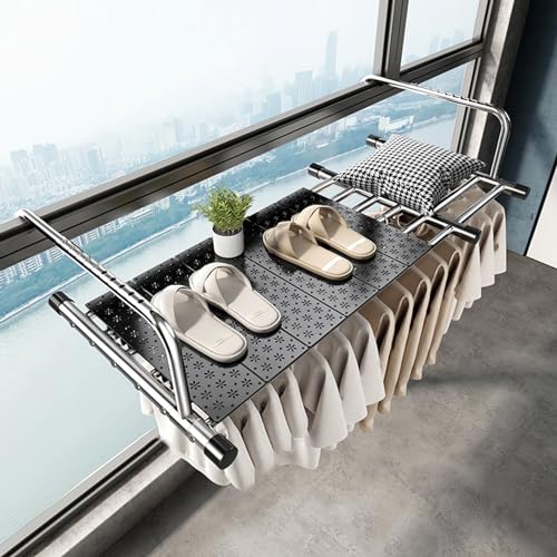 Foldable Indoor Clothes Drying Rack for Radiators Balconies & Windowsill Adjustable Stainless Steel Laundry Hanger Space-Saving Design Durable & Versatile.