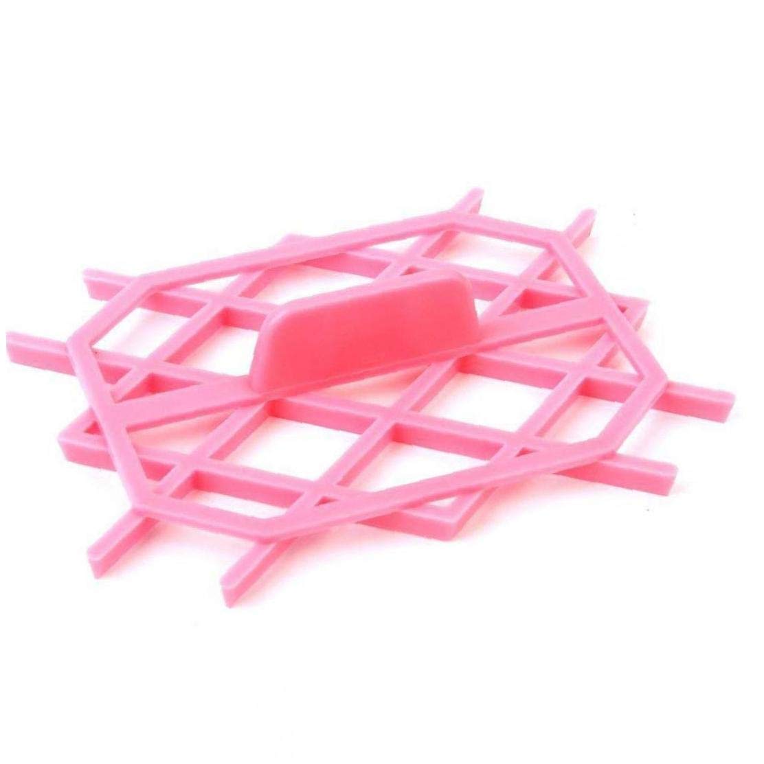 MICHAELA BLAKE Cake Fondant Embossing Mold Embosser Embossing Cutter Mold Rhombus Diamond Shape Fondant Cake Mould Stamp Tool Pink