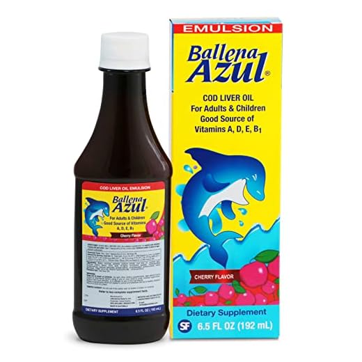 Ballena Azul Aceite de Hígado de Bacalao para Adultos y Niños, COD Liver Oil for Adults and Children, Good Source of Vitamins A,D,E, B1, Dietary Supplement, Omega 3