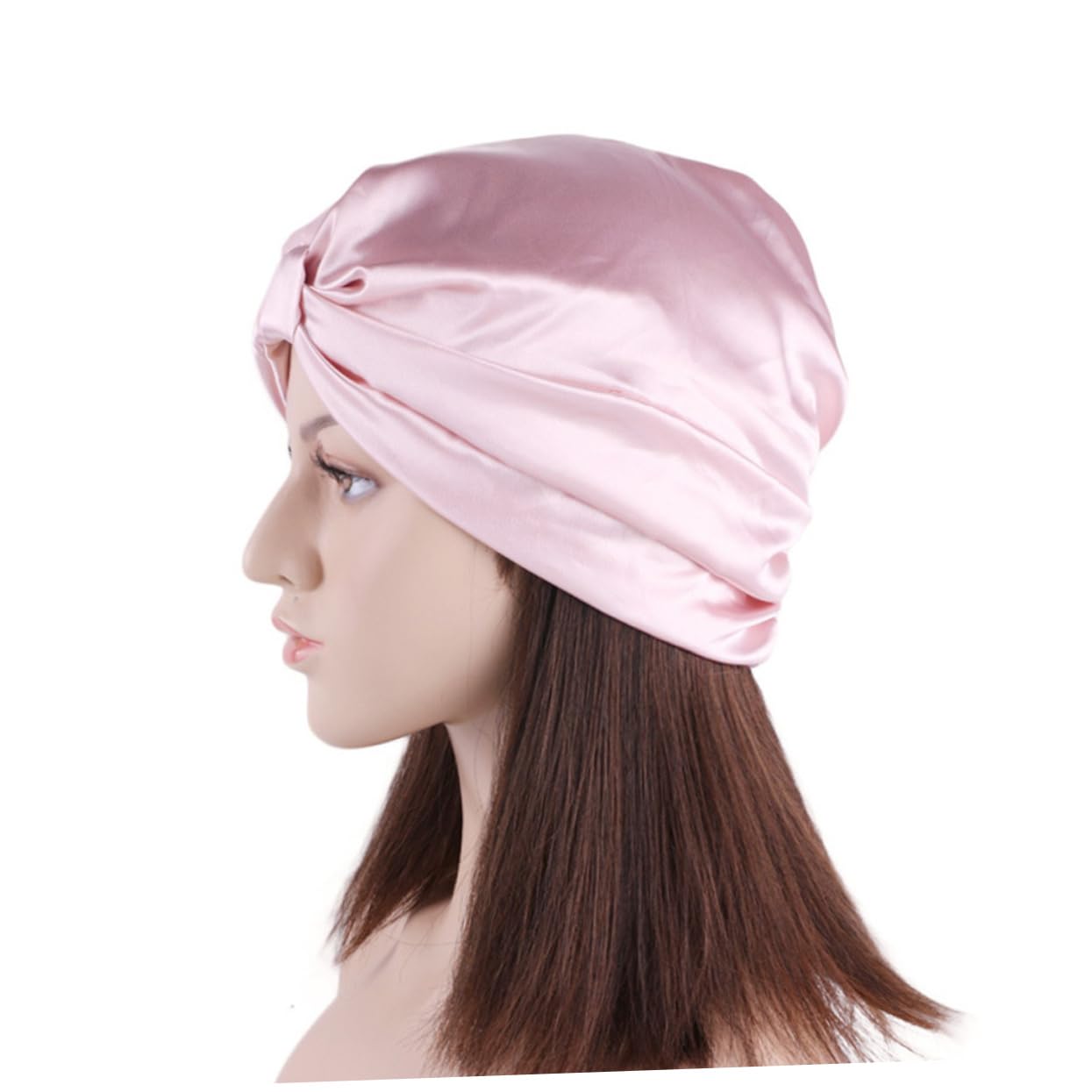Beavorty 4 Pz Berretto chemioterapico in seta cappelli da doccia cuffia da doccia in seta cuffia per doccia tappo per doccia cuffie da doccia berretti da notte in raso dormire bevande donna